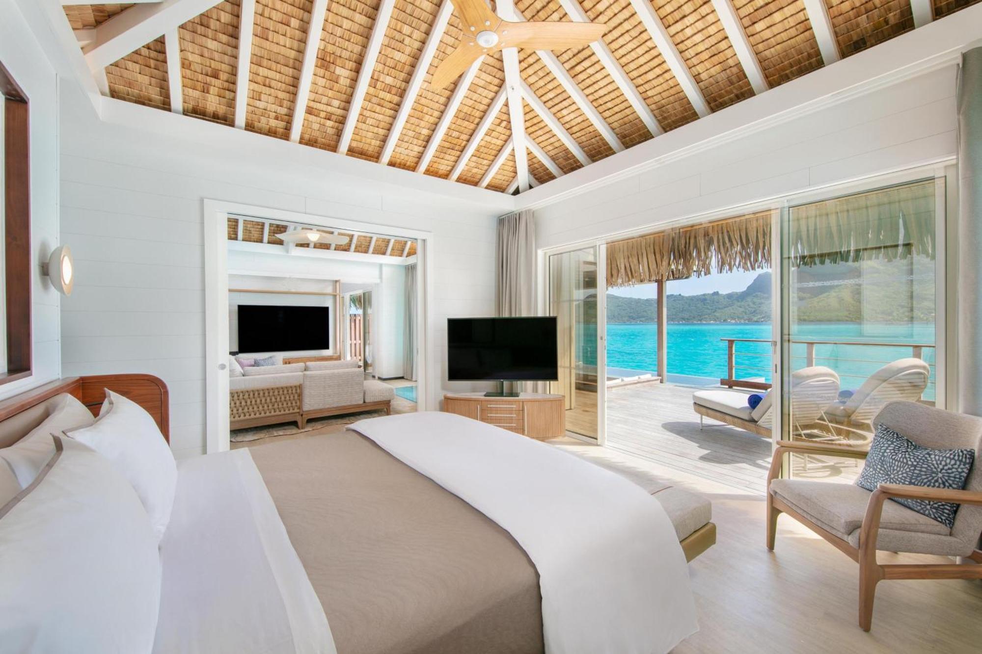 Villa 2 Chambres sur Pilotis avec Petite Piscine - Vue sur Otemanu Premium