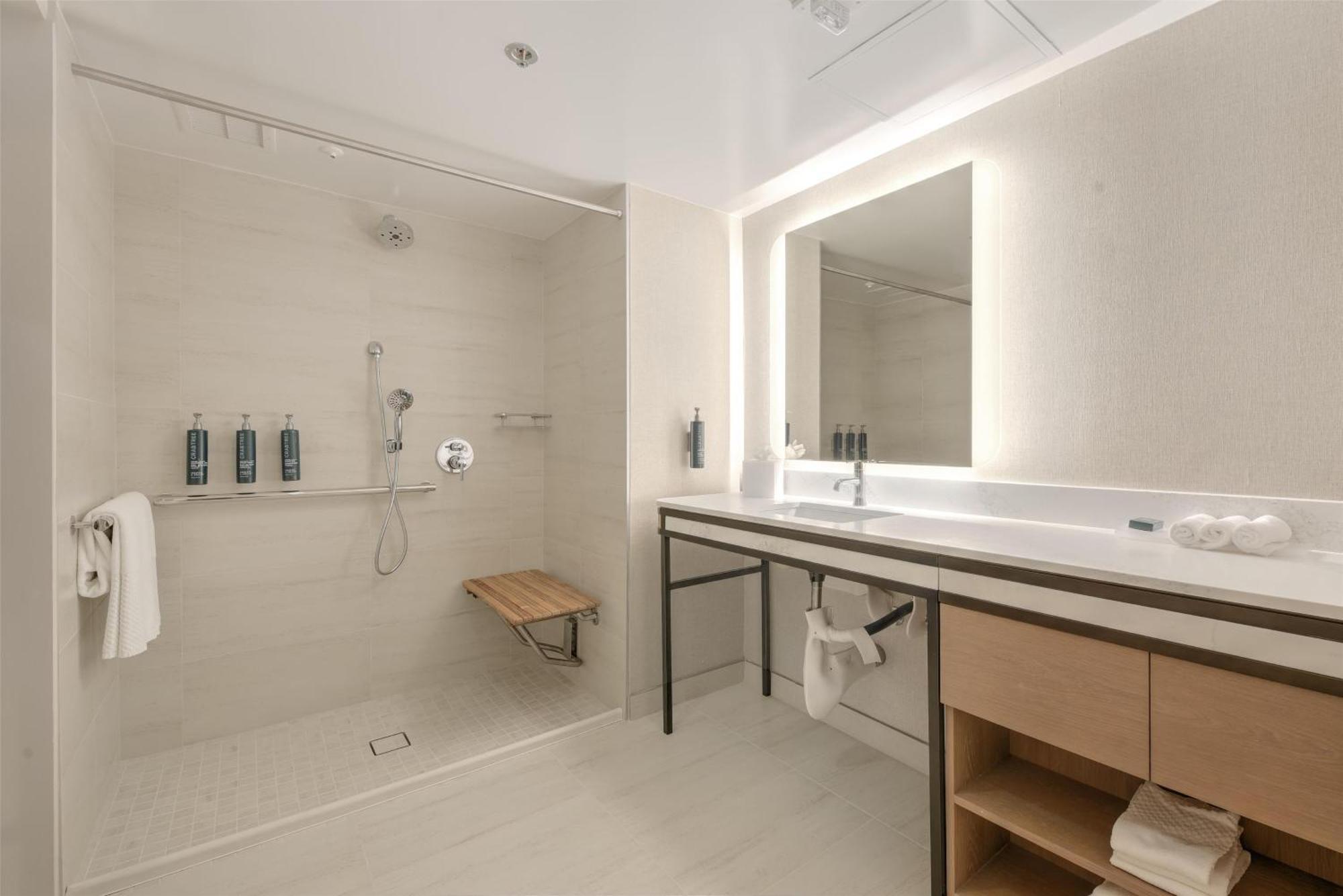 Queen Room Two Queen Beds Pool View Roll Shower Mobility Accessible