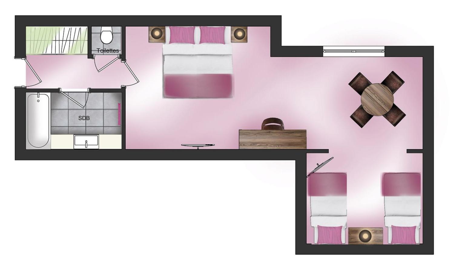 Chambre Familiale - Vue sur Lac