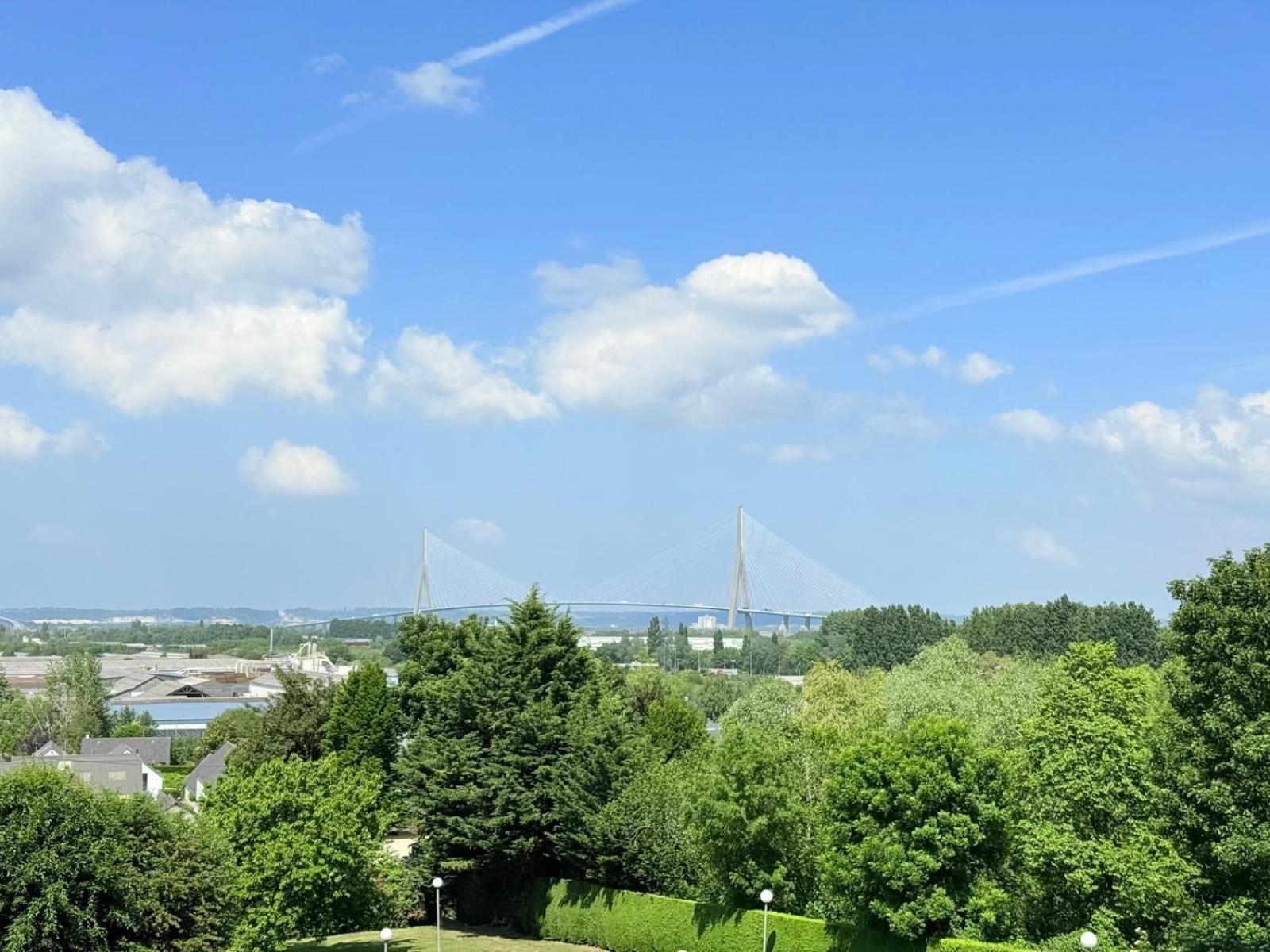 Double room view of the Normandy Bridge