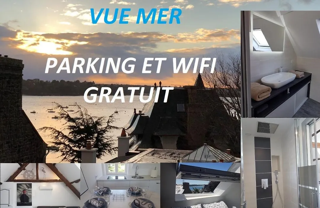 Logement entier Saint Malo vue mer, proche FERRY, commerces et plage Solidor 50 m-1