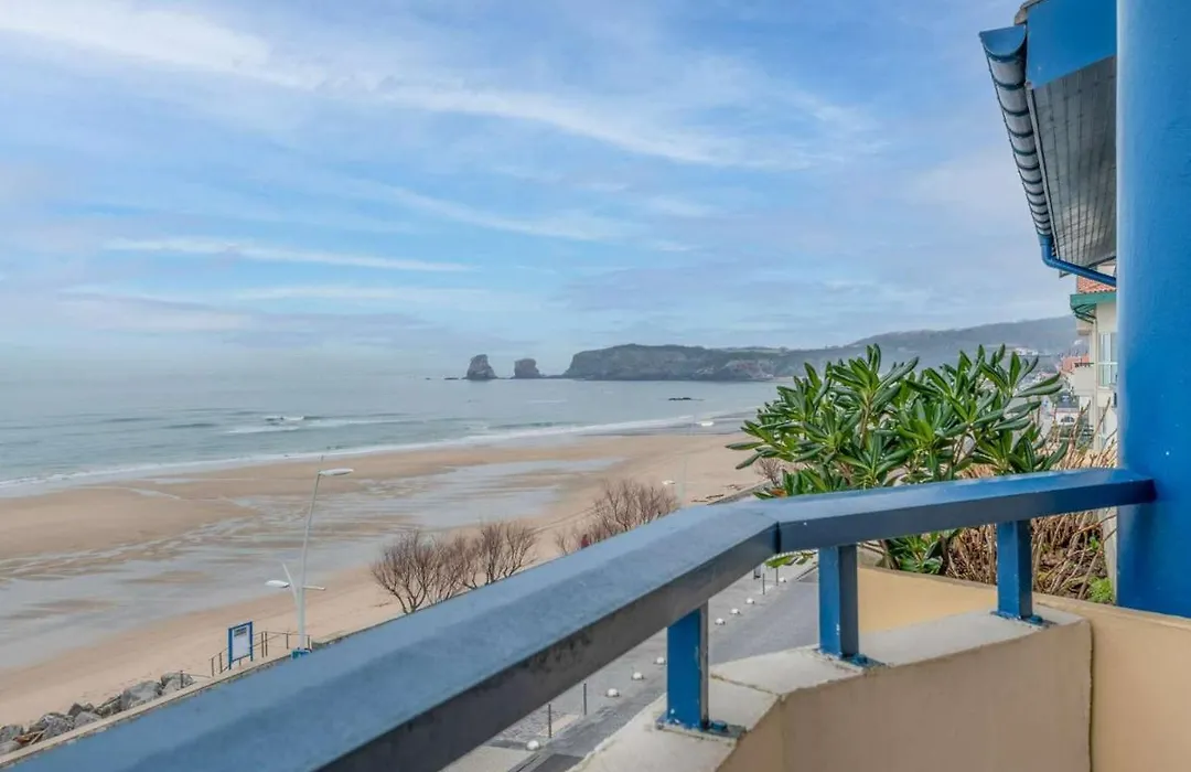 Appartement Rustique Face à la Mer à Hendaye avec Balcon - FR-1-2-294-1