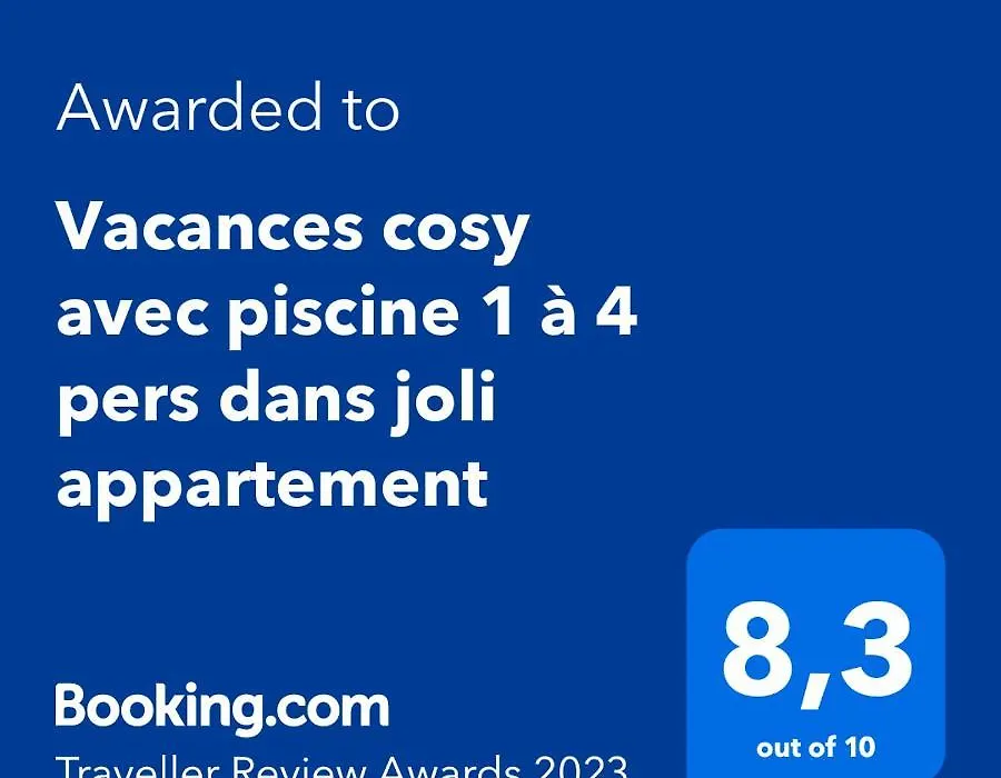 Vacances Avec Piscine Et Entree Autonome Dans Jolie Appartement Jusqu'A 4 Personnes-1