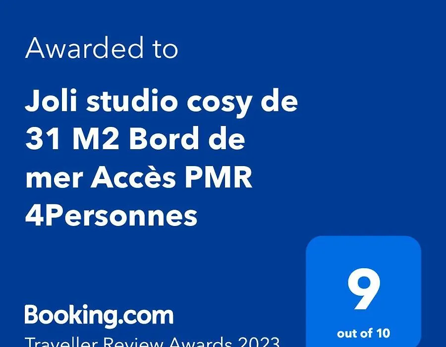 Joli Studio Cosy De 31 M2 Bord De Mer Acces Pmr 4Personnes-1