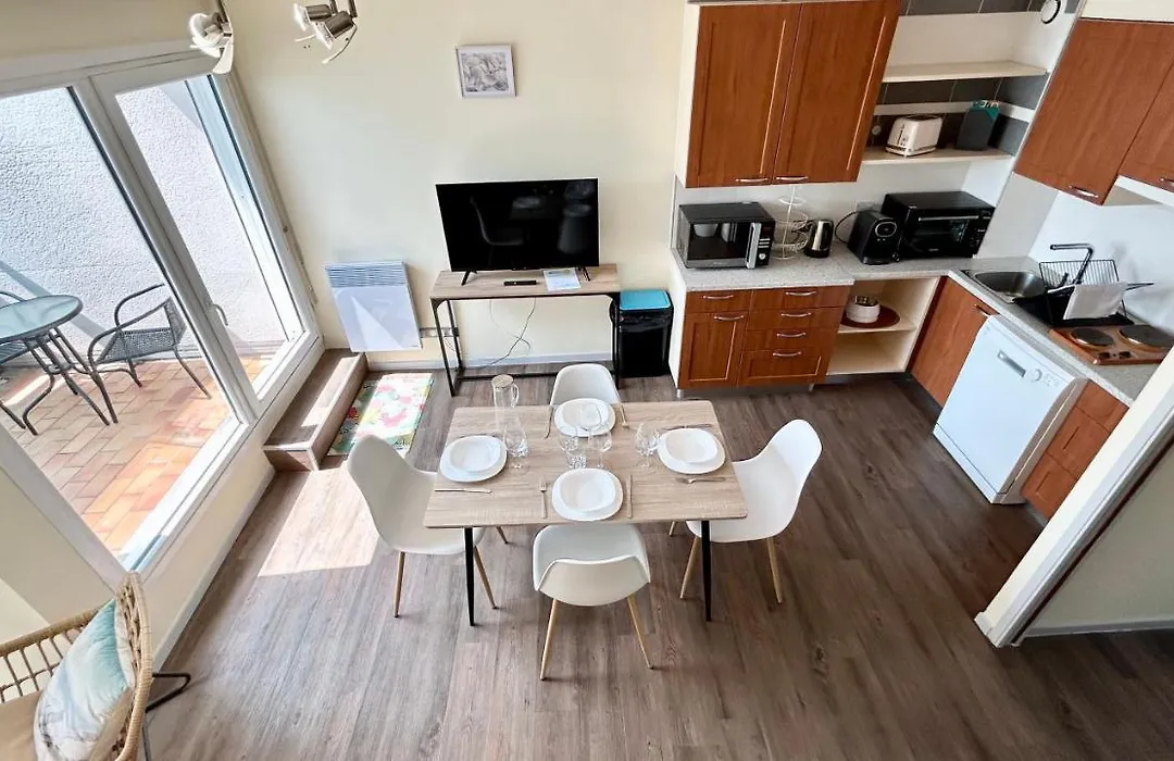 Plein Sud, appartement vue baie, accès direct plage-1