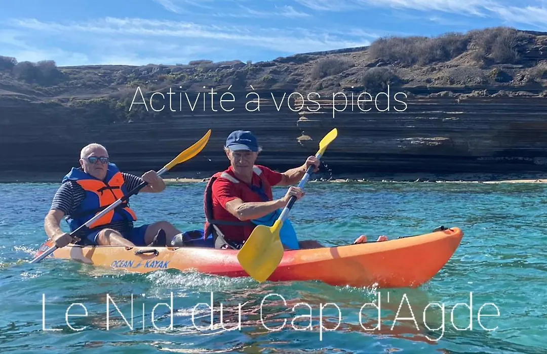 Résidence de standing la Pêcherie Spacieux T3 comme un cocon familial vue mer et sur l'avant port Sur le bout du bout de Cap d'Agde seule cap en Occitanie-1