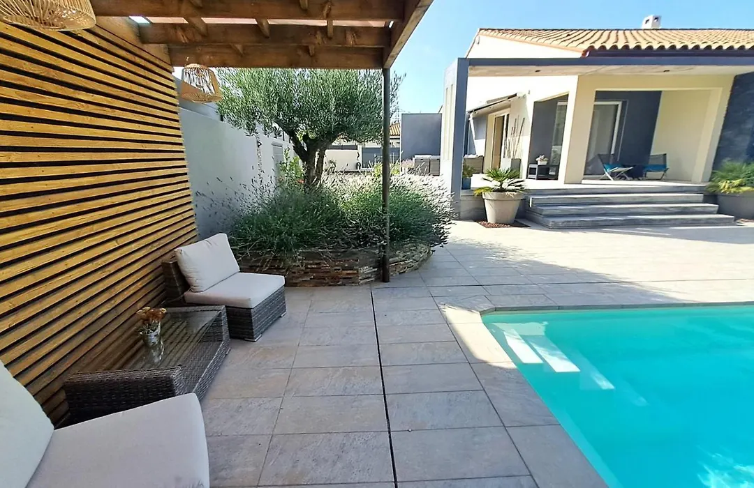 Belle villa avec piscine vue montagne à 10 mn de la mer à Argeles-1