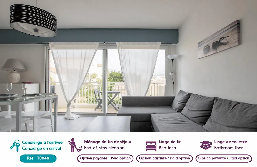 50m de la plage - Appart pour 4 - Balcon-1