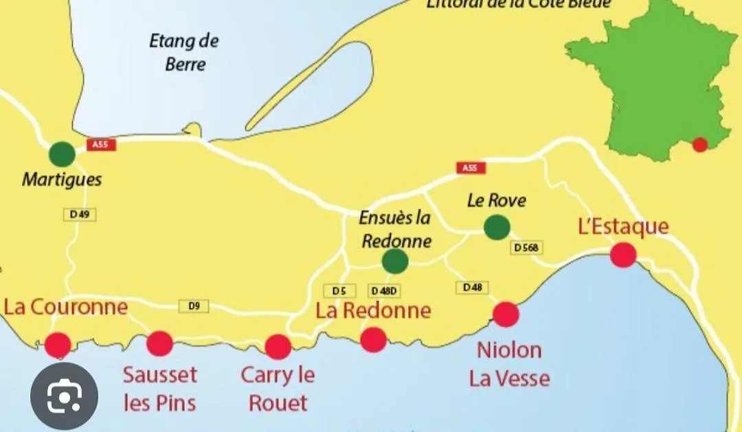 Les Hébergements de la plage sur la côte bleu Martigues-1