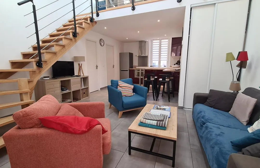Villa LaDoRe, Apt 2 chambres dans maison, 55m2, 100m des plages, parking-1