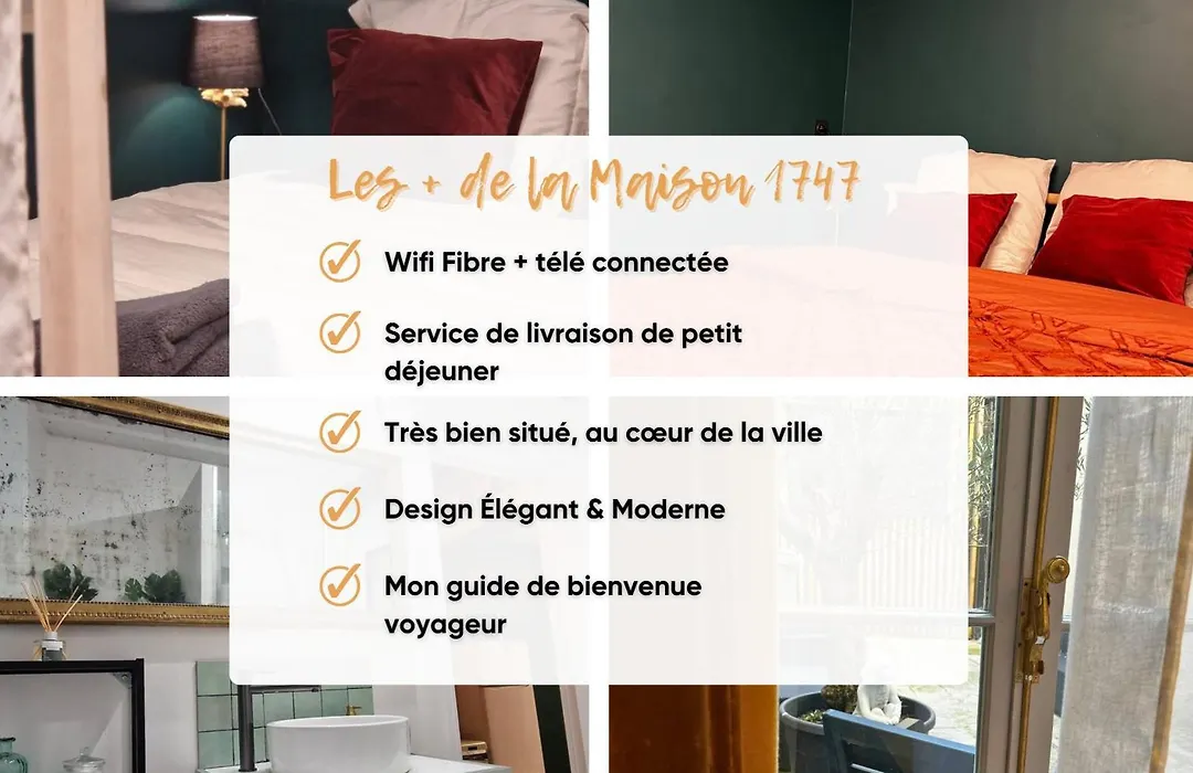 Maison 1747 - Gîtes de Standing en Vieille-ville avec Cour-1