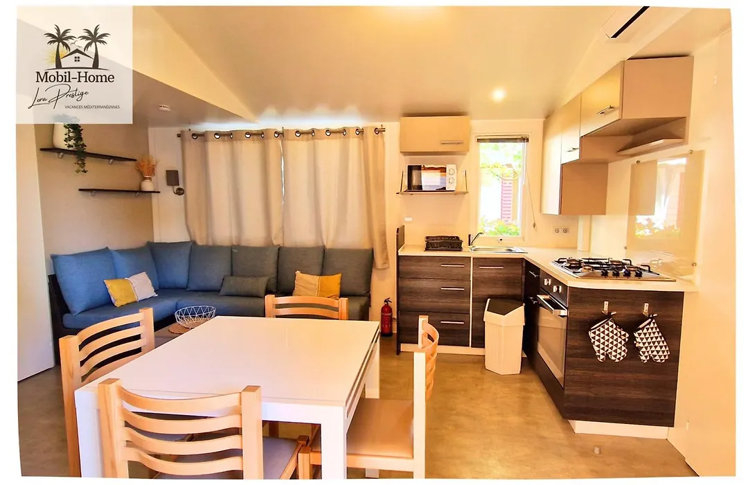 Mobil-home 3 chambres aux Sables du Midi à Valras-Plage-1