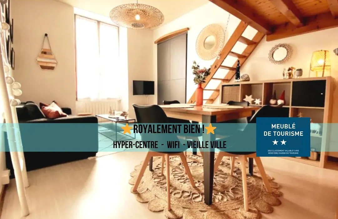 ROYALEMENT BIEN ! Hyper-centre - Wifi - Netflix - Disney plus-1