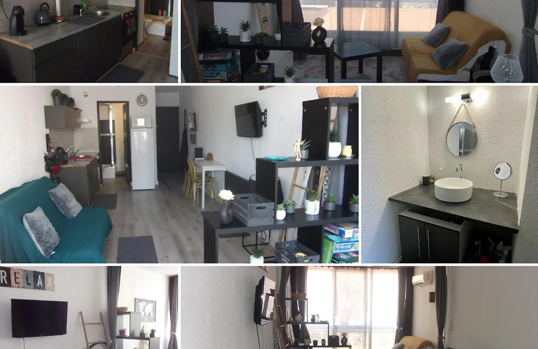 Studio sur le port, climatisation, wifi, piscine, lave-linge-1