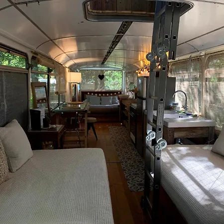 Magic Roof Top Bus With Big Bath In The Tree Forest!-2