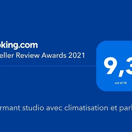 Charmant studio avec climatisation et parking-2