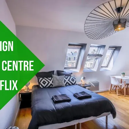 Appartement Design Hyper Centre Lille - Netflix Wifi Fibre - Parking-2