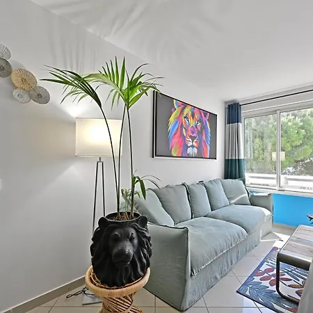 T3 de 45 m2 avec terrasse - Entièrement climatisé - 2 chambres - 400m de la plage - résidence avec piscine-3