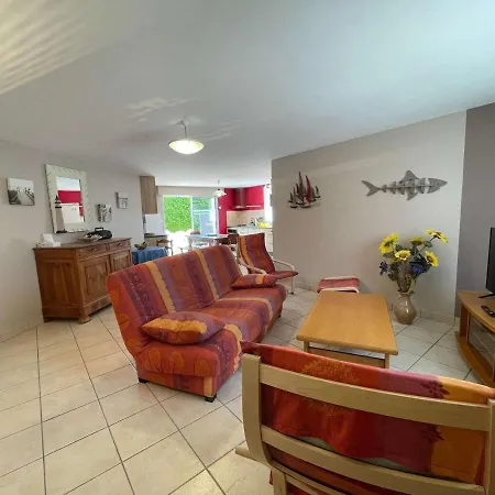 Maison récente 4 pièces près de l'océan, terrain clos, terrasse, barbecue, 8 couchages, ménage inclus - FR-1-224C-119-2