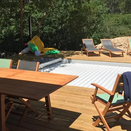 Maison 3 Etoiles, Piscine Chauffee, Acces Plage Privee, 12 Couchages, Proche Lac Et Foret - Fr-1-521-185-2