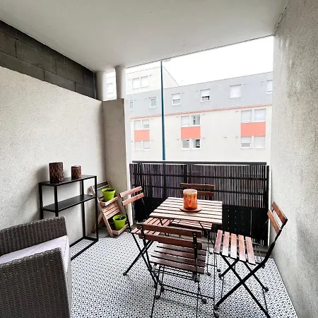 Le Verrières - Appartement Cozy avec balcon proche de la gare-3