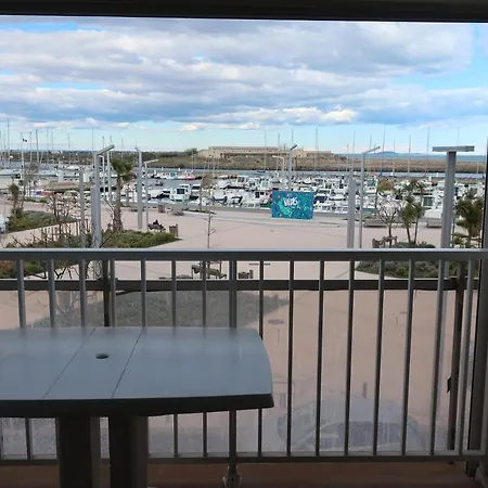 Studio Valras vue Port et Mer, Wi-Fi gratuit, Parking box fermés inclus-3