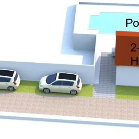 2 Maisons de 3 et 2 chambres avec grande piscine commune-3