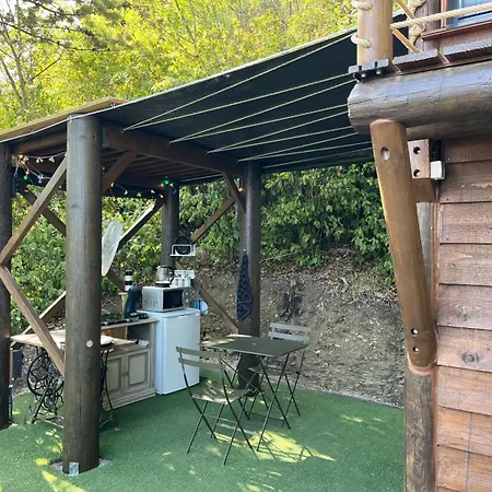 Les lucioles cabane chalet avec Jacuzzi privatif-2
