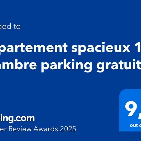 Appartement spacieux 1 chambre parking gratuit-3