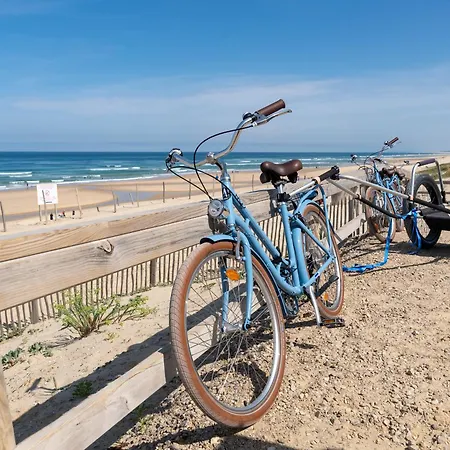 T3 cosy à Biscarrosse Plage, proche océan, terrasse, parking, WIFI - FR-1-319-509-2