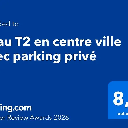 Beau T2 en centre ville avec parking privé-2