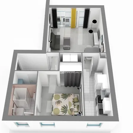 La Poterie - Appartement avec balcon et parking privé-2
