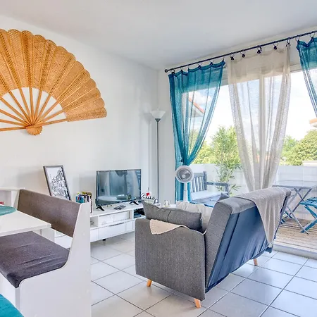 Charmant T2 avec terrasse, climatisation et WIFI - Quartier résidentiel à Biscarrosse - FR-1-521-217-2