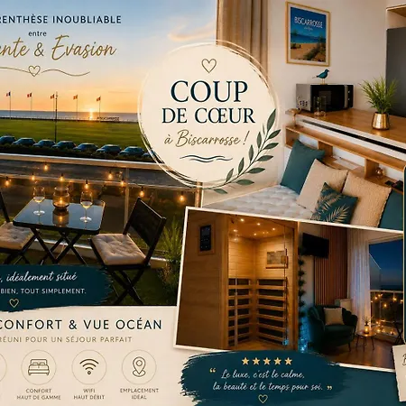 Studio Prestige Vue Océan Sauna Privé Plage à Pied-3
