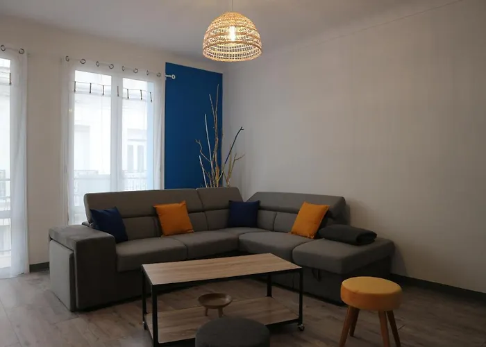 100M Plage Appt 3Ch 6Pers Avec Fibre Patio Barbecue