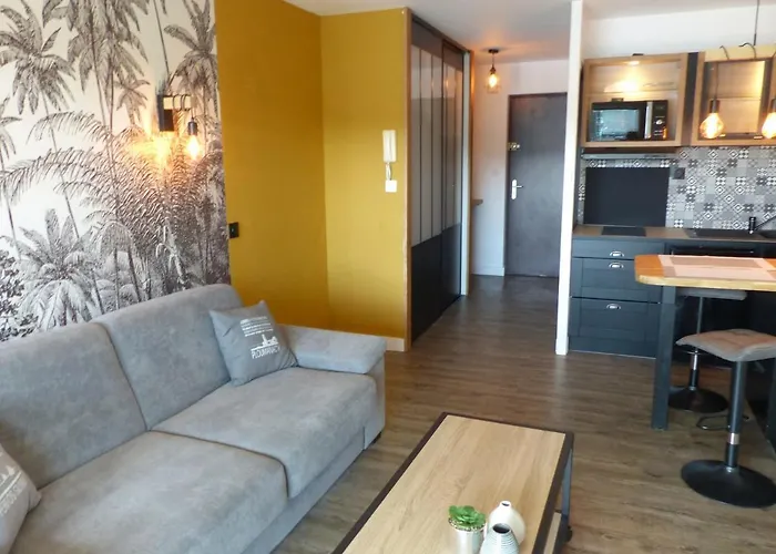 studio exposé plein sud vu sur le port de plaisance