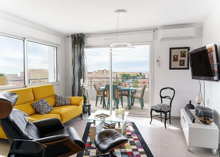 Sb 402 - Exceptionnel T3 Climatise, Vue Mer Narbonne-Plage