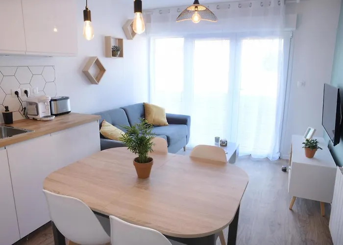 Appart T2 avec terrasse, parking et wifi