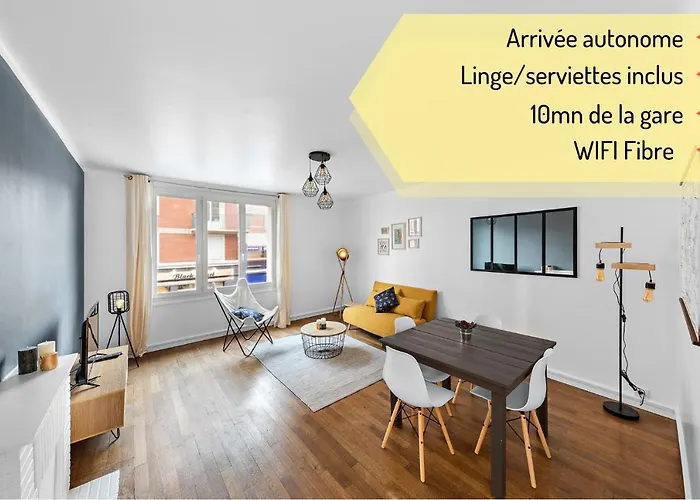 Appartement Bellanger - Hyper Centre - Proche Plage - Arrivee Autonome