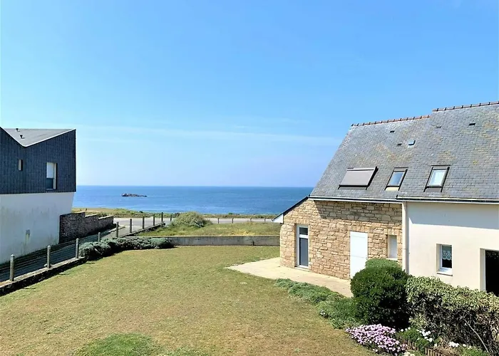 Maison rénovée 3 pièces, vue mer, pour 6, parking - FR-1-478-28