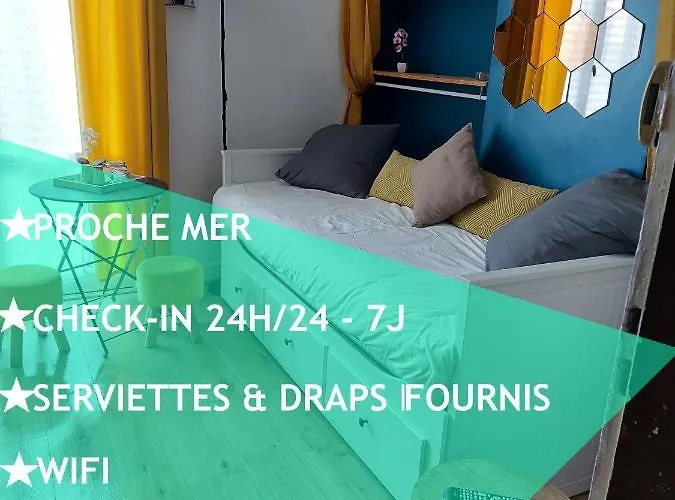 Joli Studio - Proche Mer - Balcon