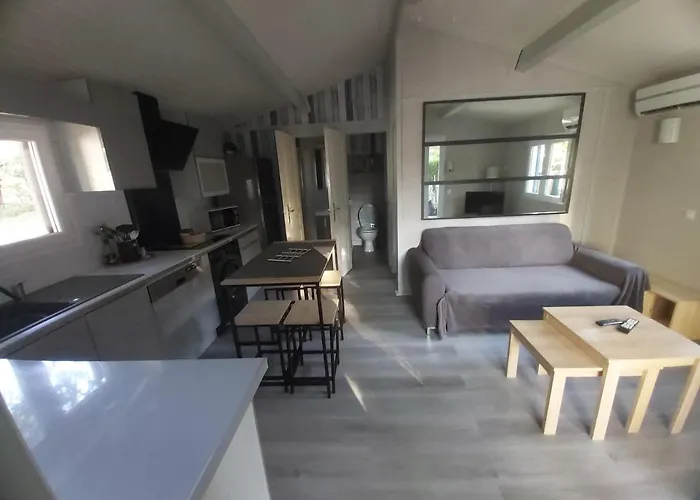 Chalet T3/Clim/Wifi/Pkg/Terrasse/15 Min Plages