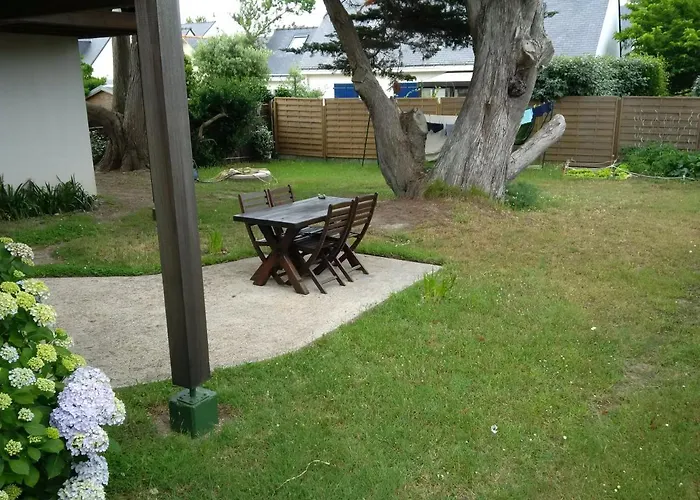 Appart 53 m2 en Rdc maison, jardin, à 50 m plage