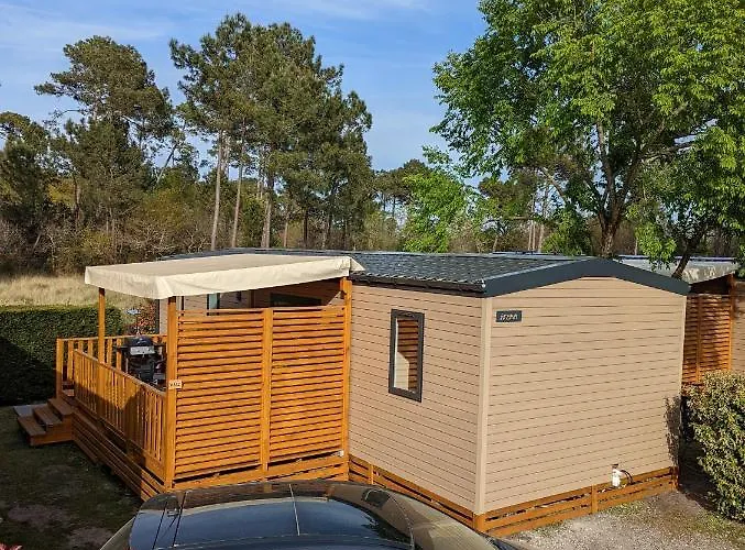200m de la plage Mobil Home LUXE Neuf 42m2 3 chambres Camping 5 Etoiles Mayotte Biscarrosse Koyobalys