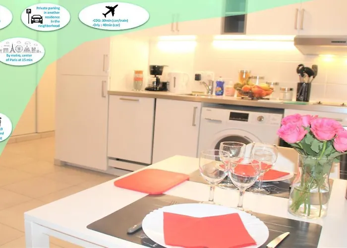 Appartement tout équipé, cosy (1 station de Paris)