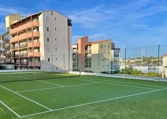 Studio Face A La Mer 4 Couchages - Gratuits Piscine Tennis Et Un Parking Prive Rare Et Tres Utile - Vue Magnifique Sur La Mer - Agreable En Toutes Saisons Ile Des Pecheurs - La Brigantine - Emplacement Et Vue Rares Au Cap D'Agde