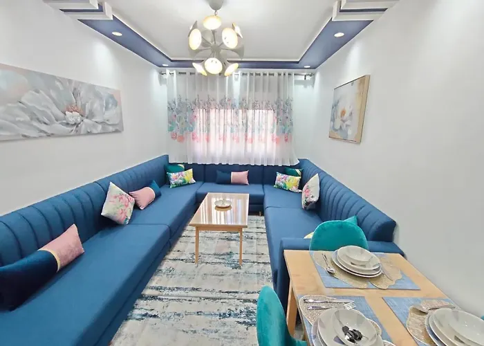 Fresh 2 Bedroom Tangier Apartment With Air Conditioner