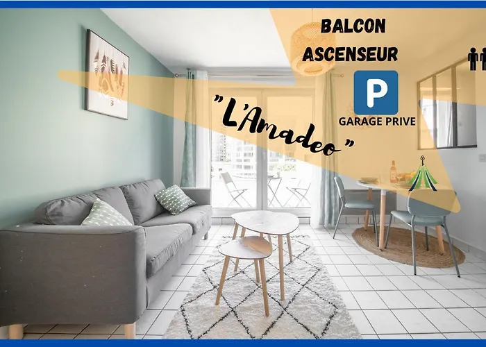 #L'Amadeo#Parking Privee/Balcon/Lumineux/Qrt Calme