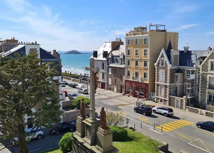 Le Petit Sillon - Joli T2 Renove Vue Mer Parking