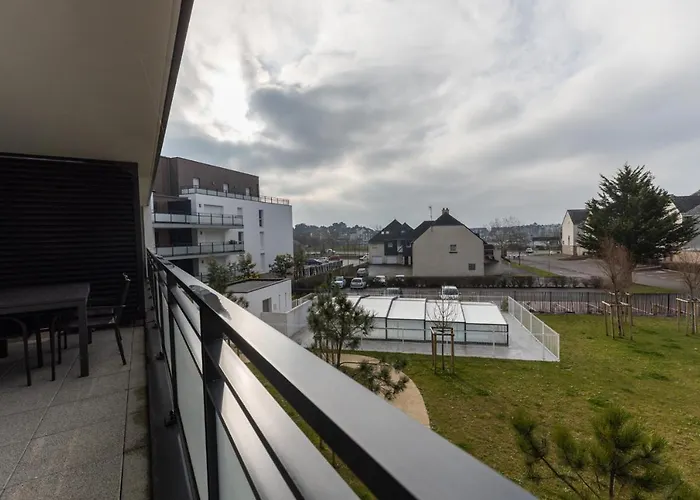 Riviera - T3 avec piscine partagée et parking proche plage Arzon